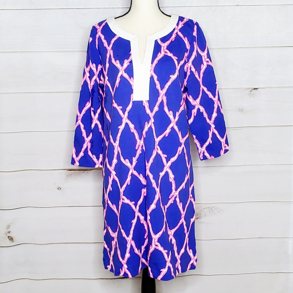 NWOT Lilly Pulitzer Veranda Navy Coral Dress